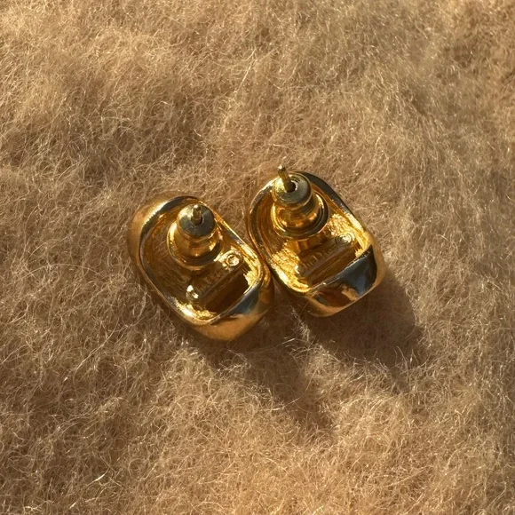 Christian Dior Designer Stacked Stud Earrings - Picture 9 of 9